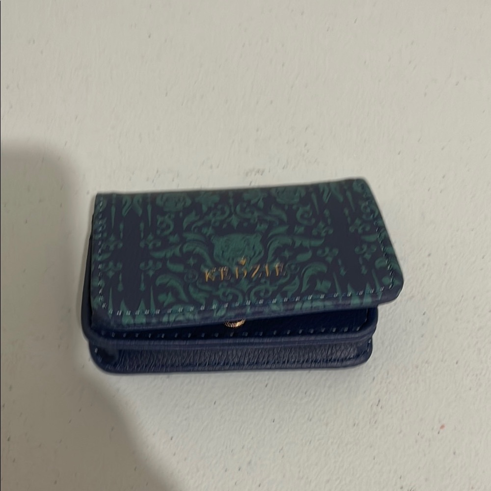Kate Spade Navy and Teal Card Wallet